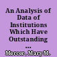 An Analysis of Data of Institutions Which Have Outstanding Teacher Preparation Programs Designed to Enhance the Desegregation Process Through Multicultural Programming