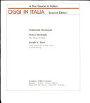 Oggi in Italia : a first course in Italian /