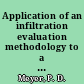 Application of an infiltration evaluation methodology to a hypothetical low-level waste disposal facility