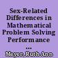 Sex-Related Differences in Mathematical Problem Solving Performance and Intellectual Abilities