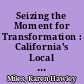 Seizing the Moment for Transformation : California's Local Control Funding Formula /