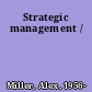 Strategic management /