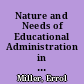 Nature and Needs of Educational Administration in the Commonwealth Caribbean