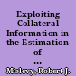 Exploiting Collateral Information in the Estimation of Item Parameters. Final Report