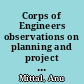 Corps of Engineers observations on planning and project management processes for the Civil Works Program : testimony before the Subcommittee on Energy and Resources, Committee on Government Reform, House of Representatives /