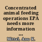 Concentrated animal feeding operations EPA needs more information and a clearly defined strategy to protect air and water quality : testimony before the Subcommittee on Environment and Hazardous Materials, Committee on Energy and Commerce, House of Representatives /
