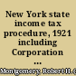 New York state income tax procedure, 1921 including Corporation Franchise Tax /