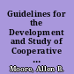 Guidelines for the Development and Study of Cooperative Adult Education Programs