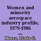 Women and minority aerospace industry profile, 1979-1986 statement of Linda G. Morra, Director, Intergovernmental and Management Issues, Human Resources Division, before the House Committee on Education and Labor, House of Representatives.