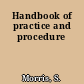 Handbook of practice and procedure