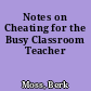 Notes on Cheating for the Busy Classroom Teacher