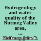 Hydrogeology and water quality of the Nutmeg Valley area, Wolcott and Waterbury, Connecticut /