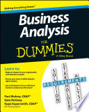 Business analysis for dummies /