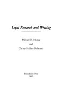 Legal research and writing /