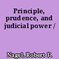 Principle, prudence, and judicial power /