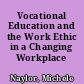 Vocational Education and the Work Ethic in a Changing Workplace
