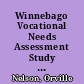 Winnebago Vocational Needs Assessment Study Vocational Needs of Adults /