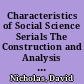 Characteristics of Social Science Serials The Construction and Analysis of a File of Social Science Serial Titles. Research Reports Series B No. 4 /