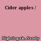 Cider apples /
