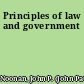 Principles of law and government