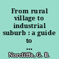 From rural village to industrial suburb : a guide to a field trip examining the impact of metropolitan Toronto on Maple, Ontario /