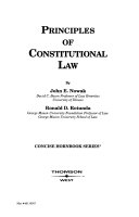 Principles of constitutional law /