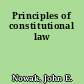 Principles of constitutional law