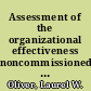Assessment of the organizational effectiveness noncommissioned officer pilot program : a preliminary analysis of two classes /