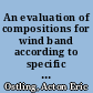 An evaluation of compositions for wind band according to specific criteria of serious artistic merit /