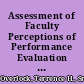 Assessment of Faculty Perceptions of Performance Evaluation at Northern Maine Technical College