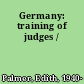 Germany: training of judges /