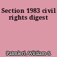 Section 1983 civil rights digest