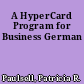 A HyperCard Program for Business German