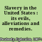 Slavery in the United States : its evils, alleviations and remedies.