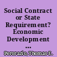 Social Contract or State Requirement? Economic Development and Higher Education /