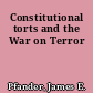 Constitutional torts and the War on Terror