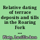 Relative dating of terrace deposits and tills in the Roaring Fork Valley, Colorado /