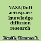 NASA/DoD aerospace knowledge diffusion research project.