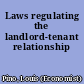 Laws regulating the landlord-tenant relationship