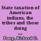 State taxation of American indians, the tribes and those doing business with them sovereignty, Indian Commerce Clause, treaties and statutes /