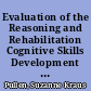 Evaluation of the Reasoning and Rehabilitation Cognitive Skills Development Program as implemented in juvenile ISP in Colorado /