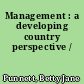 Management : a developing country perspective /