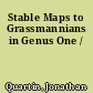 Stable Maps to Grassmannians in Genus One /