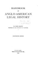 Handbook of Anglo-American legal history /