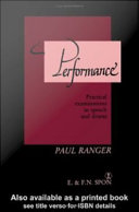Performance practical examinations in speech and drama /