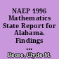 NAEP 1996 Mathematics State Report for Alabama. Findings from the National Assessment of Educational Progress