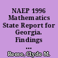 NAEP 1996 Mathematics State Report for Georgia. Findings from the National Assessment of Educational Progress