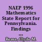 NAEP 1996 Mathematics State Report for Pennsylvania. Findings from the National Assessment of Educational Progress