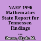 NAEP 1996 Mathematics State Report for Tennessee. Findings from the National Assessment of Educational Progress