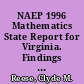 NAEP 1996 Mathematics State Report for Virginia. Findings from the National Assessment of Educational Progress